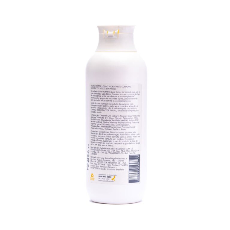 Hidro Factor Damasco & Nozes Sotarelli Cosméticos