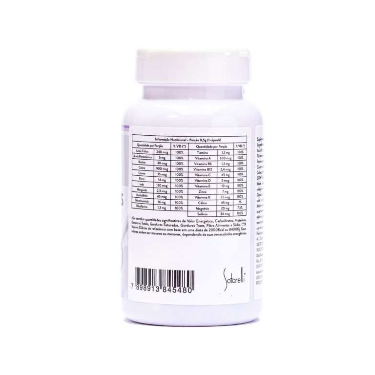 Polivitamínico 500mg 60cap Sotarelli Cosméticos